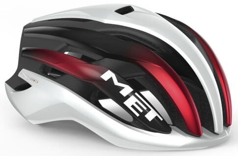 Kask szosowy Trenta MIPS czarno-czerwono-biały Met