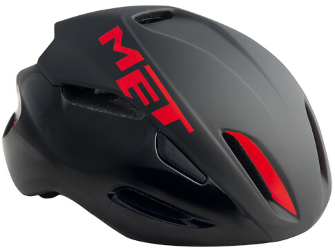 Kask szosowy Manta czarno-czerwony Met