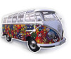 Zegar ścienny T1 Bulli Flower VW Collection