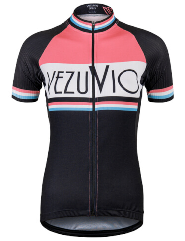 Koszulka na rower damska Nero Vezuvio