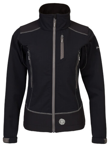 Oddychająca kurtka damska Danai Lady black/grey zips Milo