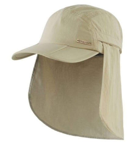 Turystyczna czapka z ochroną karku Atacama Hat limestone L/XL Trekmates