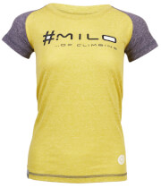 Koszulka techniczna damska Kindi Lady Milo Yellow Apple / Purple Velvet