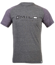 Koszulka techniczna męska Kindi Milo Grey / Purple Velvet