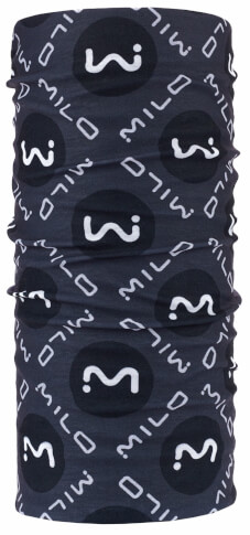 Chusta wielofunkcyjna Scarf Milo dark grey / black