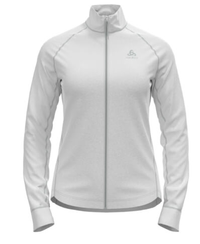 Damska bluza sportowa Berra Midlayer full zip white Odlo