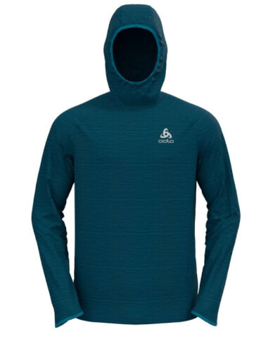 Bluza techniczna z kapturem Hoody midlayer Millennium turkus Odlo