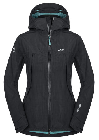 Kurtka wodoodporna damska Arosa Neo W Jkt black/turquoise Zajo