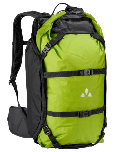 Turystyczny plecak rowerowy Trailpack 27L black/green VAUDE