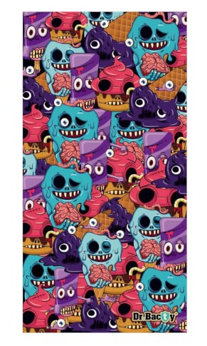 Antybakteryjny ręcznik szybkoschnący 60x130 monsters Dr Bacty