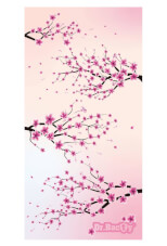 Antybakteryjny ręcznik szybkoschnący 60x130 cherry blossom Dr Bacty