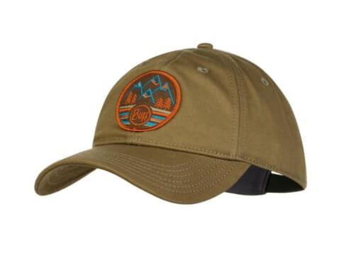 Dziecięca czapka turystyczna Baseball Cap Kids solid khaki Buff