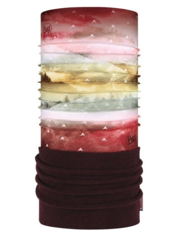 Dziecięcy komin polarowy Junior Polar US higher mountain maroon Buff