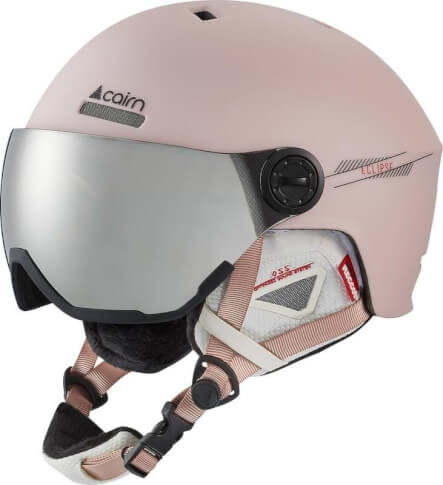 Kask narciarski ratowniczy z szybą Eclipse Rescue 62 pudrowy róż Cairn