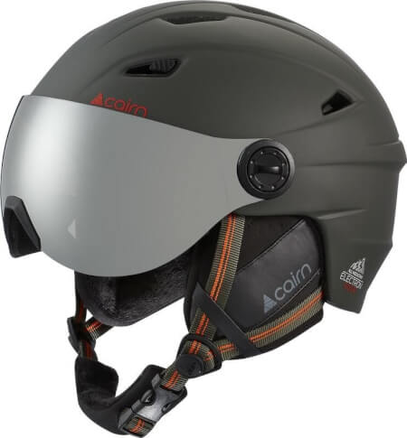 Kask narciarski z szybą Electron Visor 152 szary Cairn