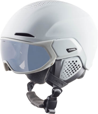 Kask narciarski z wizjerem Alto Q-Lite white matt Alpina