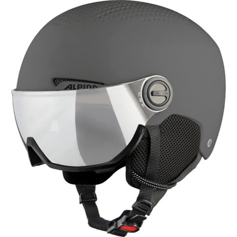 Kask narciarski z wizjerem Arber Visor Q-Lite grey matt Alpina
