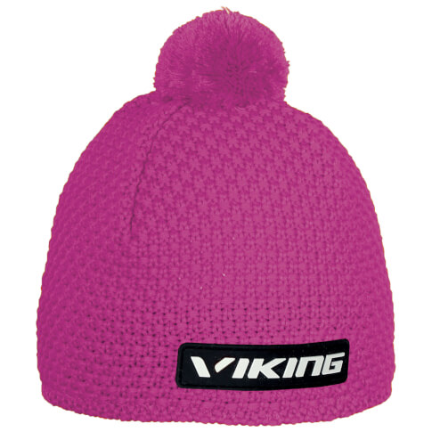 Czapka z pomponem Windstopper Berg różowa Viking