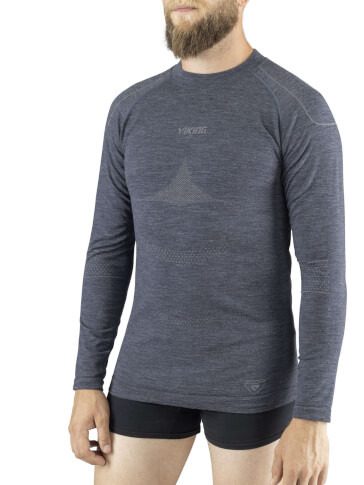 Męska koszulka termoaktywna Lava Man Longsleeve grey Viking