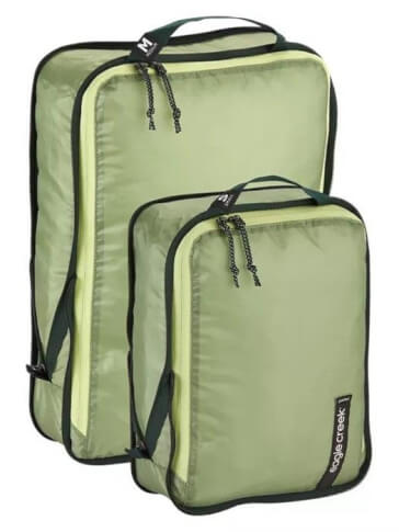 Podróżny zestaw pokrowców na odzież Isolate Compression Cube Set S/M green Eagle Creek