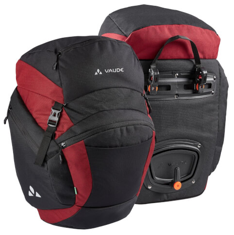 Sakwy rowerowe tylne OnTour Back 46L black/carmine VAUDE