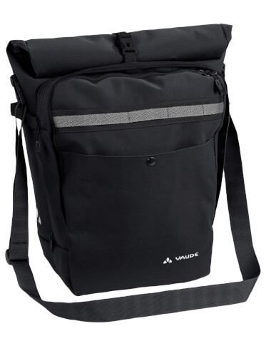 Sakwa tylna miejska ExCycling Back 27+18L black VAUDE