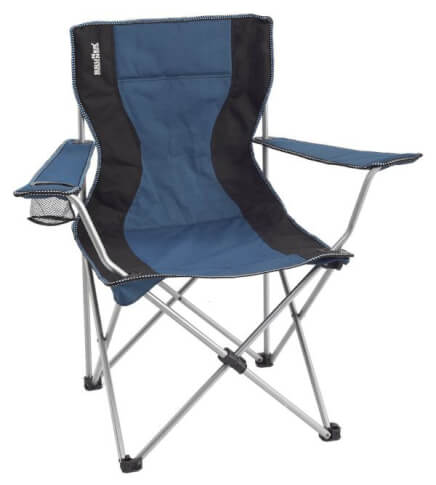 Krzesło kempingowe Armchair Classic niebiesko-czarne Brunner