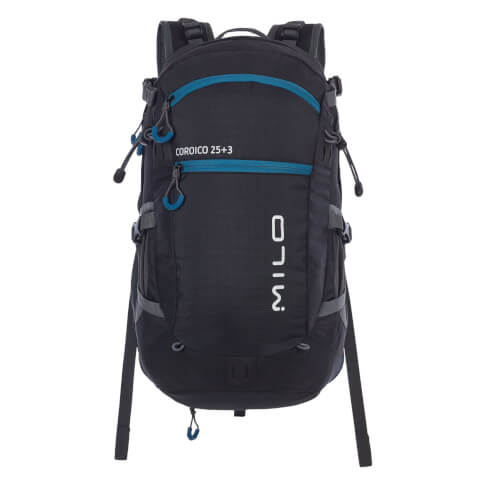 Turystyczny plecak Coroico 25+3 black/blue lagoon Milo