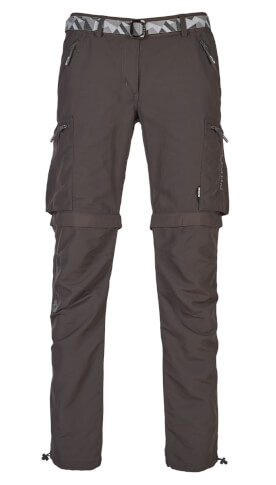 Letnie spodnie trekkingowe z odpinanymi nogawkami Ferlo Lady dark grey Milo