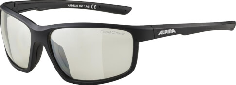 Okulary sportowe Defey black matt szkło clear mirror cat 1 Alpina