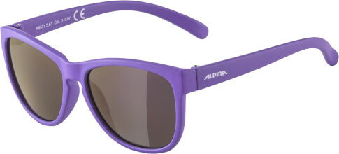 Okulary turystyczne Junior Luzy purple matt szkło purple mirror cat 3 Alpina