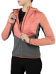 Damska bluza z włóknem bambusowym Creek Bamboo Hoodie Lady pink-grey Viking