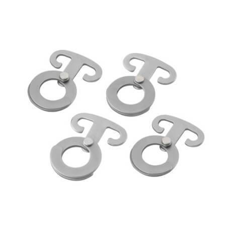 Zawieszki do namiotu Accessory Hooks 4 pcs silver grey Outwell