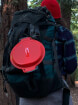 Zestaw obiadowy GoKit Light charcoal/red Humangear