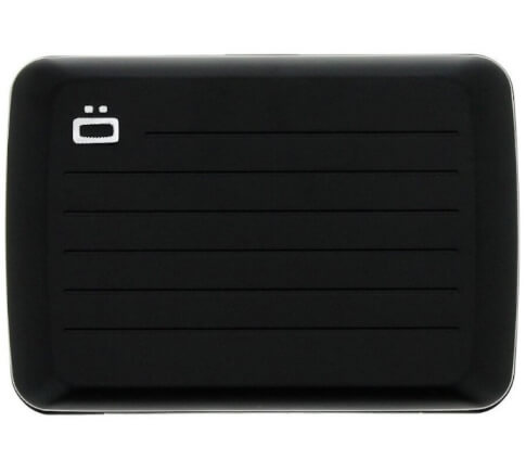 Podróżny portfel aluminiowy Stockholm V2 black Ogon Designs