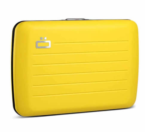Podróżny portfel aluminiowy Stockholm V2 matt taxi yellow Ogon Designs