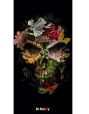 Antybakteryjny ręcznik szybkoschnący 70x140 spring skull Dr Bacty