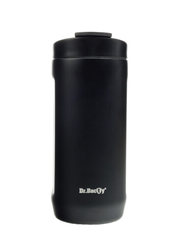 Turystyczny kubek termiczny Notus 2w1 360ml black Dr Bacty