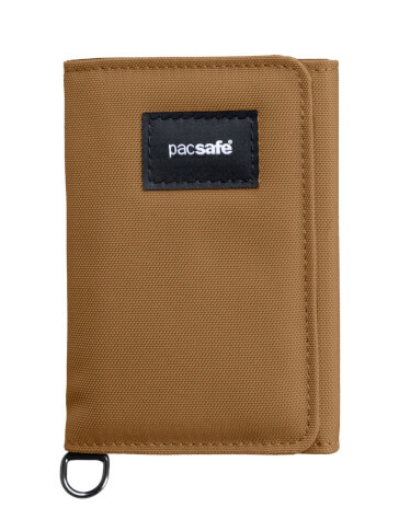 Portfel turystyczny antykradzieżowy RFIDsafe trifold wallet tan Pacsafe