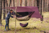 Tarp do hamaka Lesovik Heksa burgundy ron