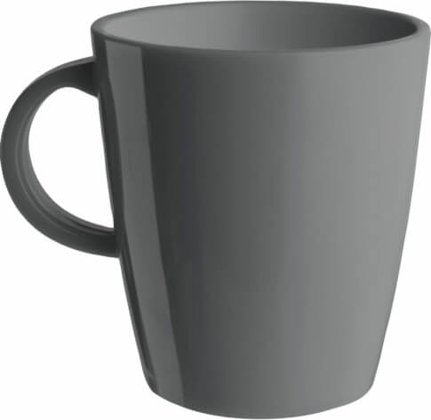 Turystyczny kubek z melaminy Mug Dolomit ciemnoszary Brunner