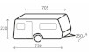 Pokrowiec na przyczepę kempingową 700-750 Caravan Cover Design 12M Brunner
