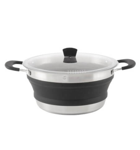 Składany garnek z pokrywką Collaps Pot 3,4L black Outwell