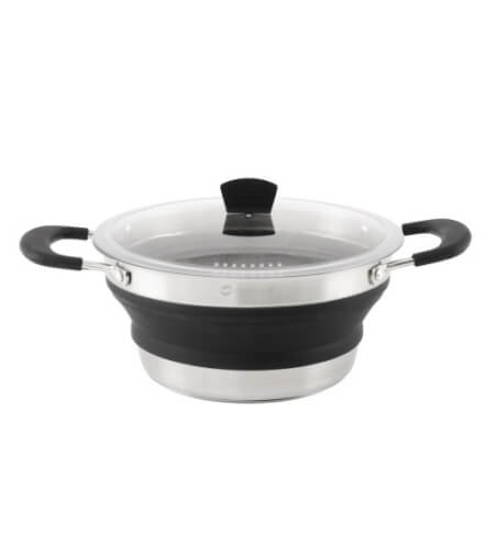 Składany garnek z pokrywką Collaps Pot 2,5L black Outwell