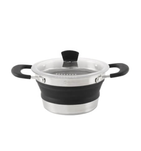 Składany garnek z pokrywką Collaps Pot 1,4L black Outwell