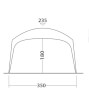 Namiot outdoorowy Event Lounge black/grey L Outwell