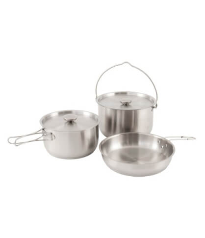 Kempingowy zestaw garnków Supper Set L silver Outwell