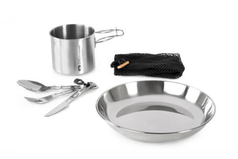 Zestaw garnków turystycznych Glacier Stainless 1 Person Set GSI Outdoors