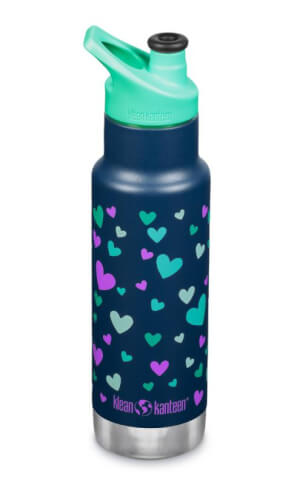 Butelka turystyczna Classic Narrow VI Sport Cap 355ml navy hearts Klean Kanteen 