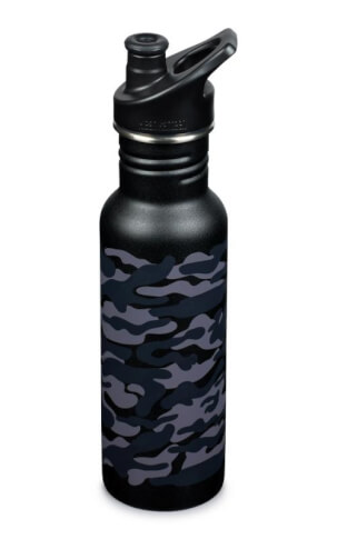 Butelka turystyczna Classic Narrow Sport Cap 532ml black camo Klean Kanteen 